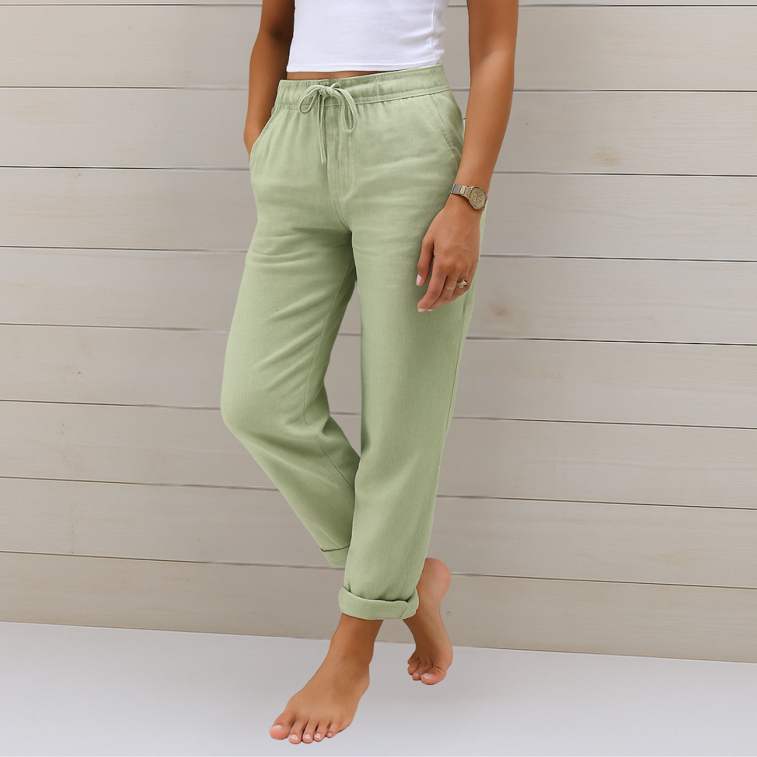 MAYLORA | Premium atmungsaktive Leinen Stretchhose