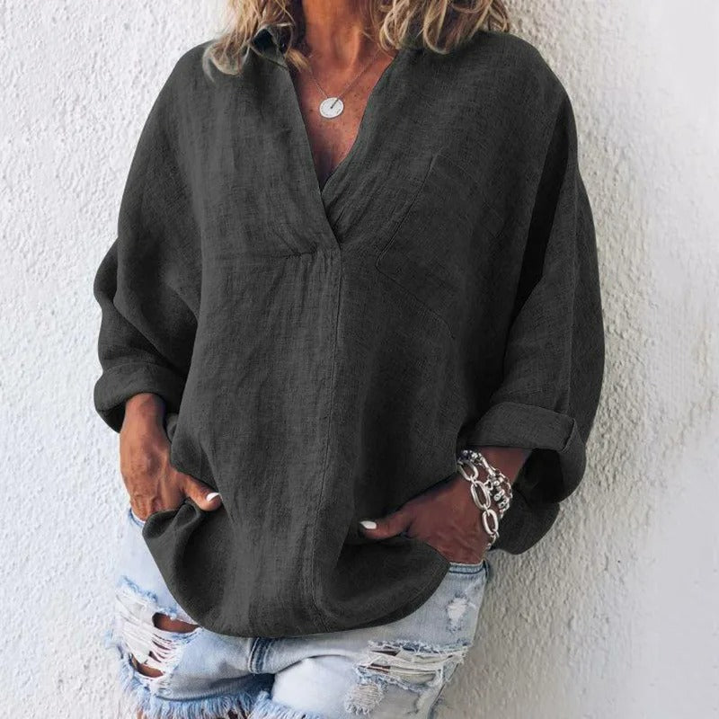 Carole | Zomerse Blouse met Relaxte Pasvorm
