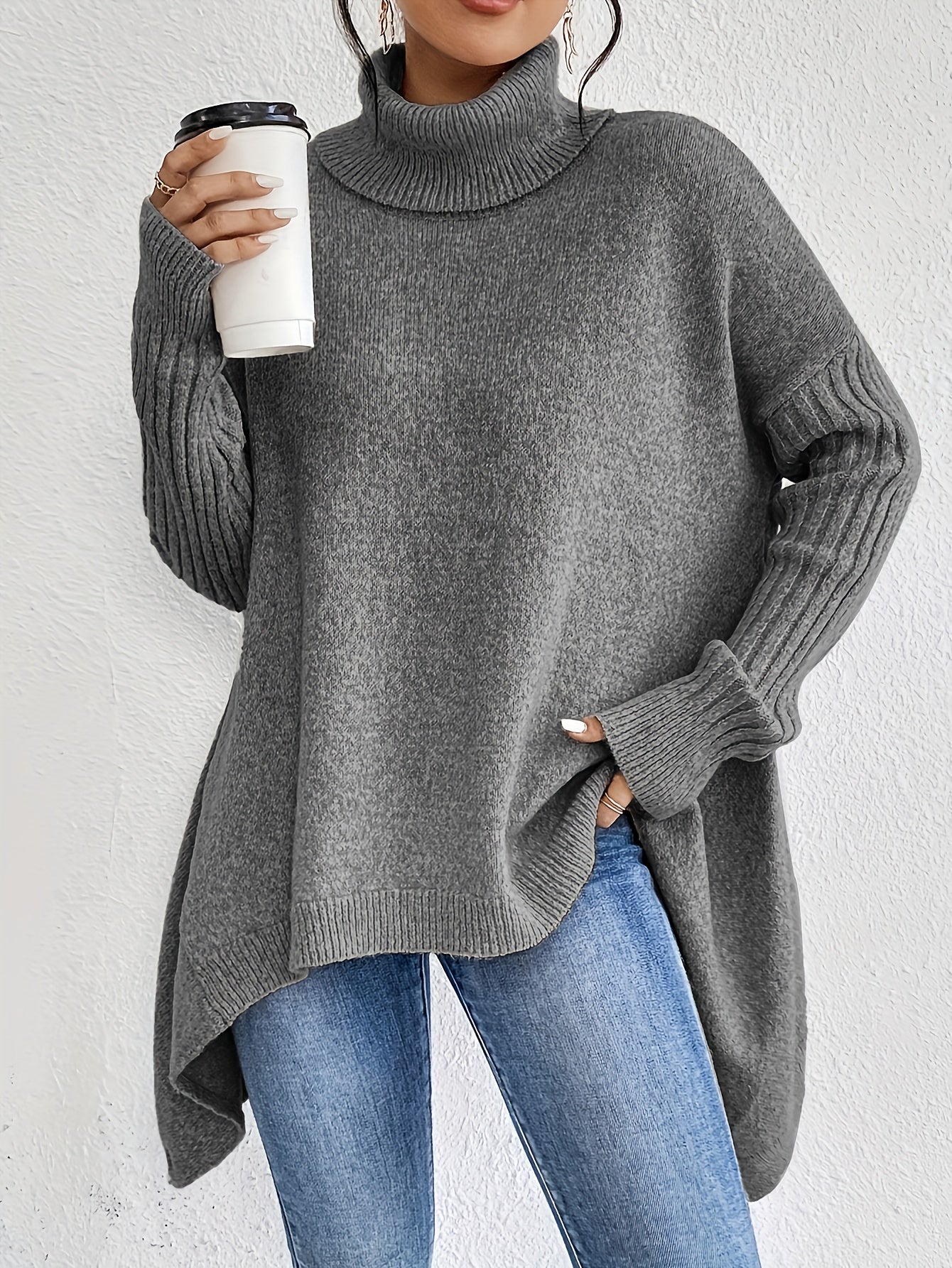 Theresia | Elegante Pullover Met Hoge Kraag