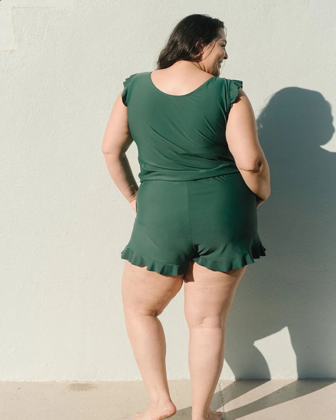 Tessa | Vrouwelijk Zwemjurkje met Ruches