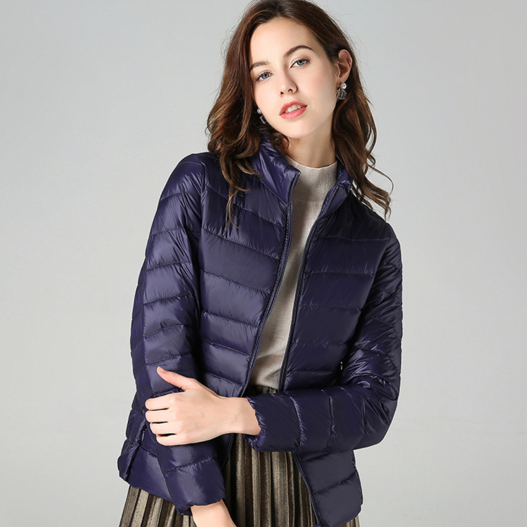 Ilse | Ultralichte Winterjas Met Witte Eendendons