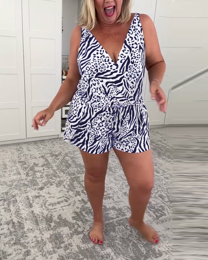 Sanne | Zwemjumpsuit met Zomerprint