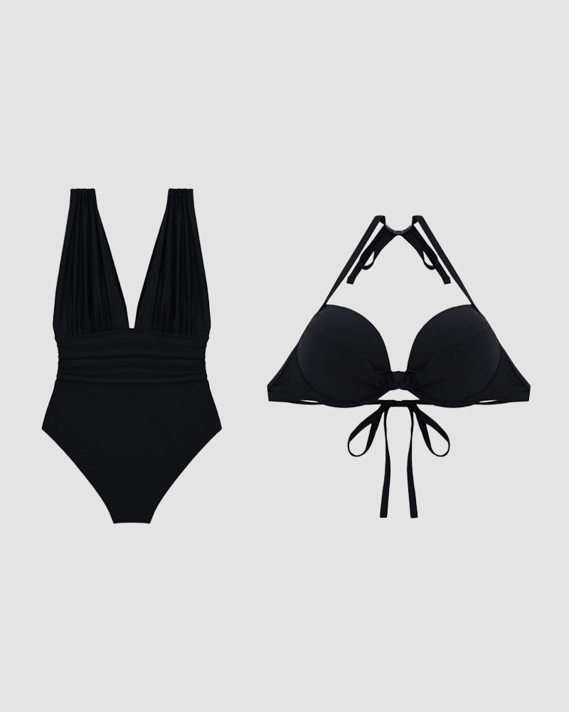 Valerie | Elegant 2-in-1 Badpak & Bikini