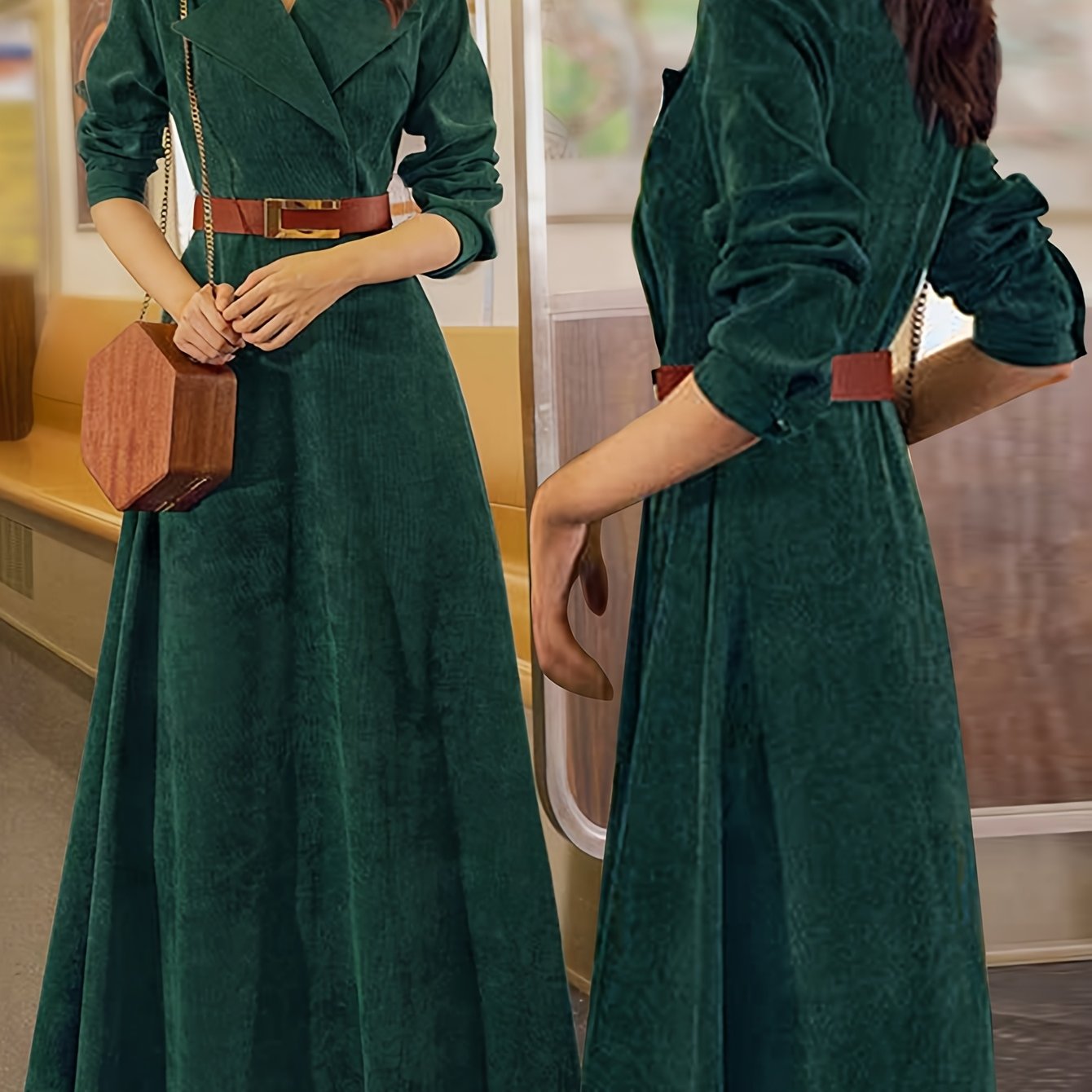Hendrika | Franse-Inspiratie Jurk Met Trenchcoat Stijl
