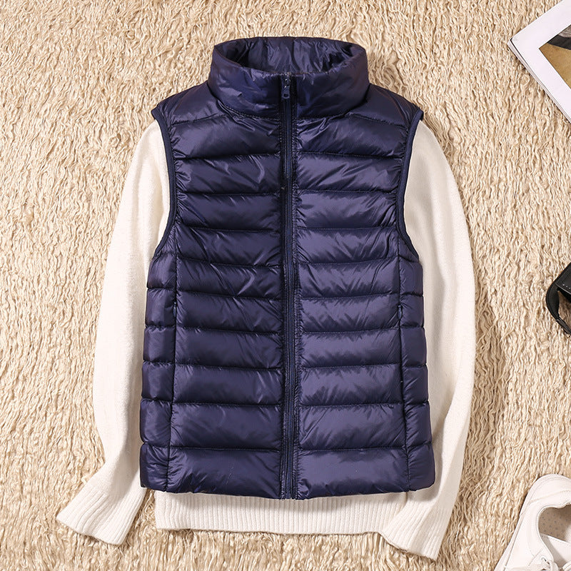 Valerie | Lichtgewicht Waterdicht Gilet Met Witte Eendendons