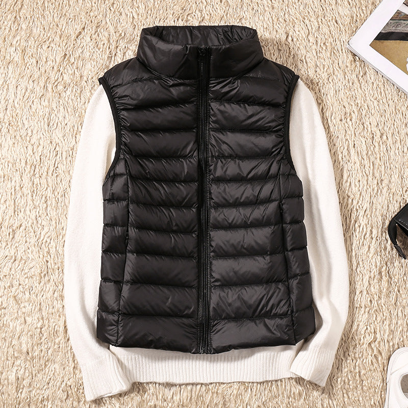 Valerie | Lichtgewicht Waterdicht Gilet Met Witte Eendendons