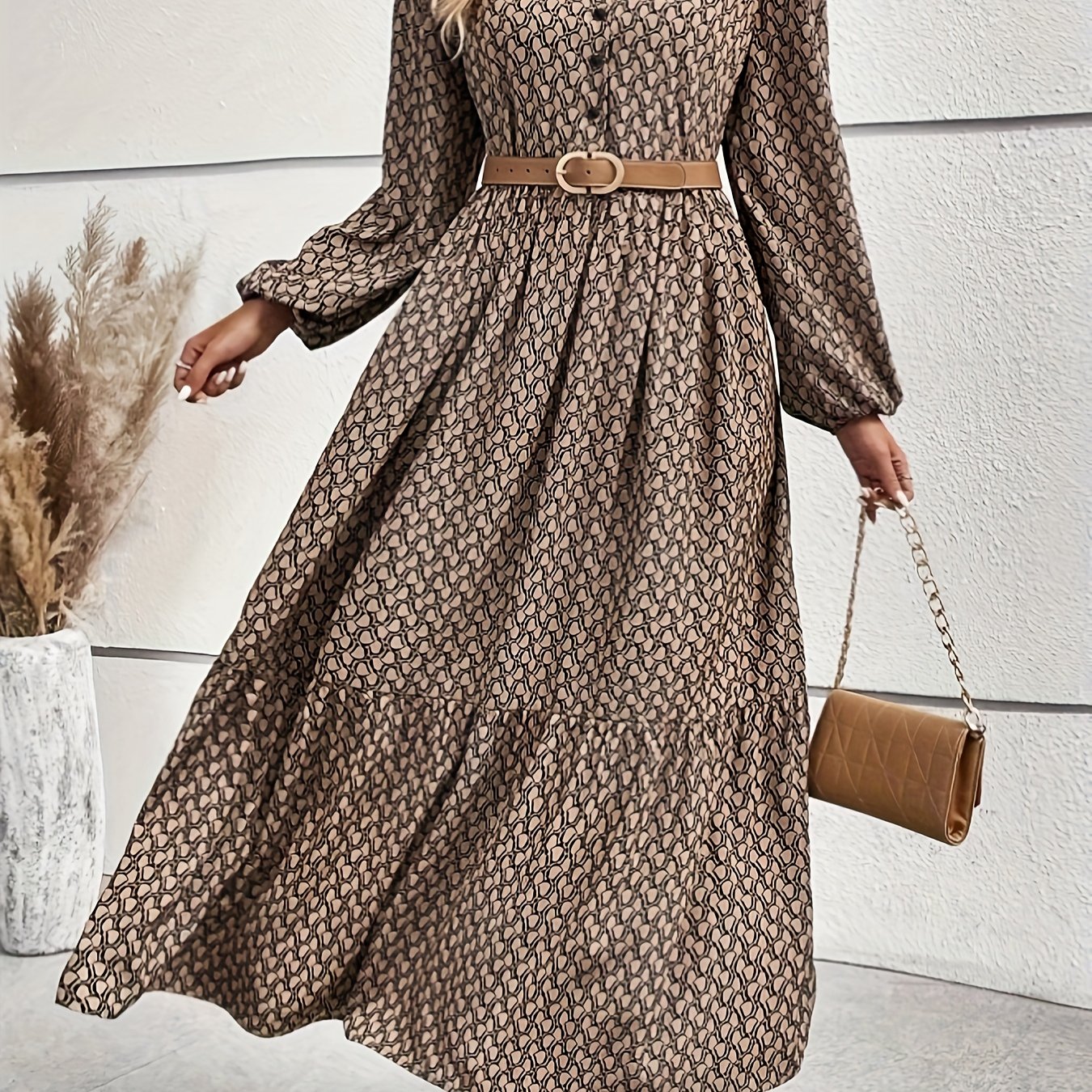 Valentina | Polkadot Jurk Met Mock Hals