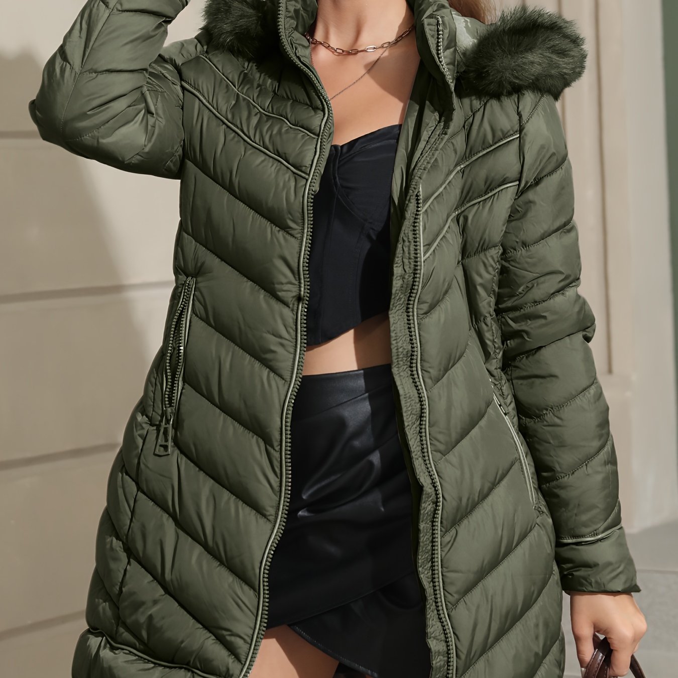 Jorien | Slim-Fit Winterjas Met Capuchon