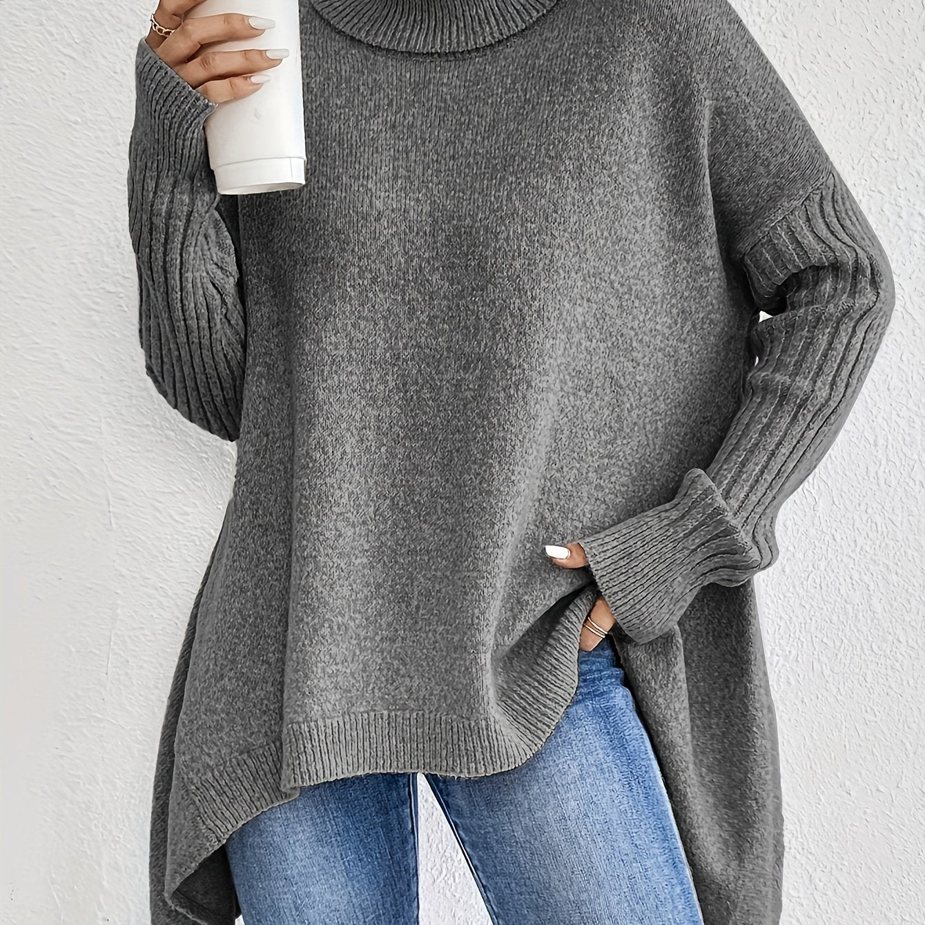 Theresia | Elegante Pullover Met Hoge Kraag