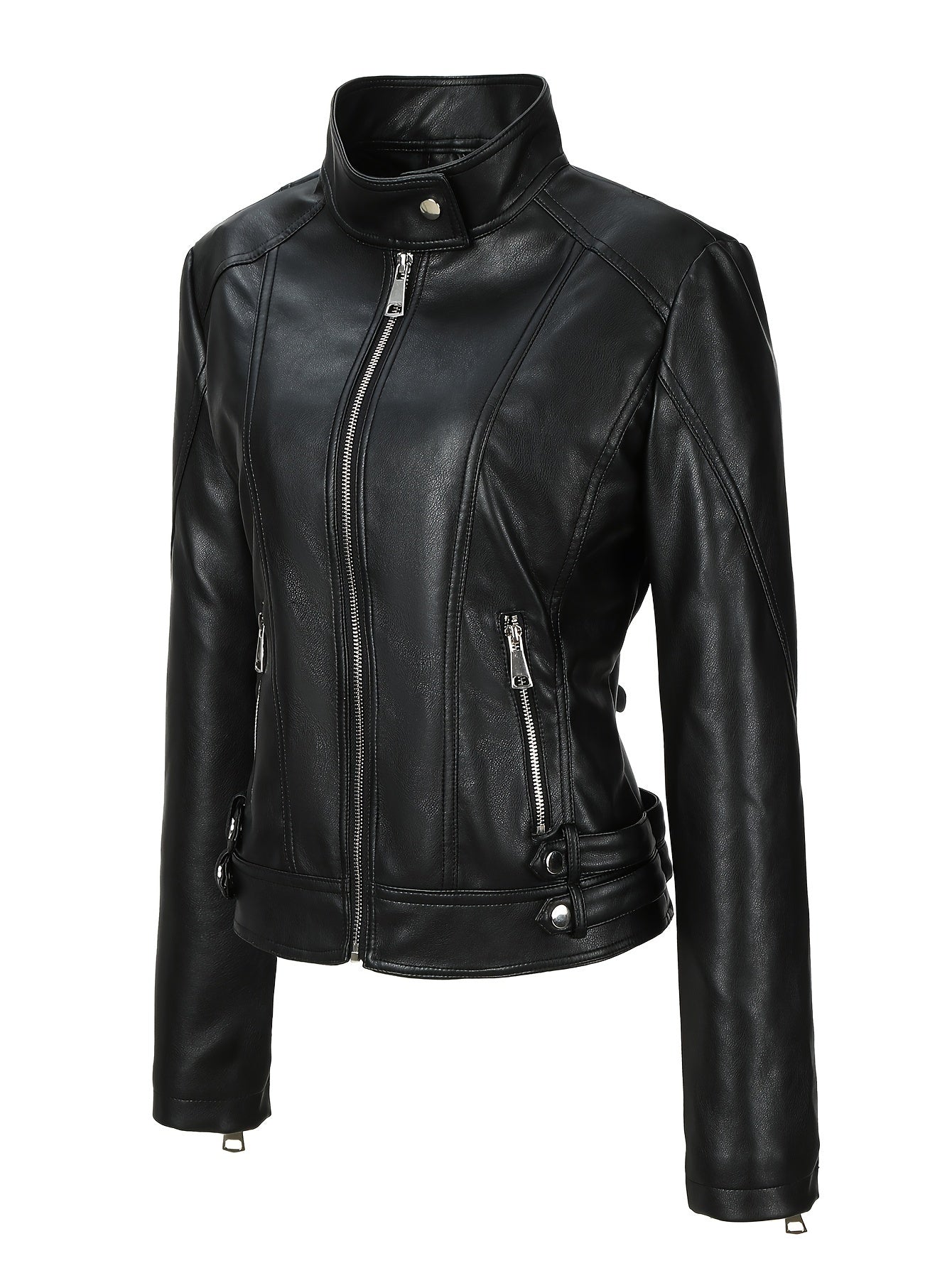 Petra | Slim-Fit Faux Leather Jacket