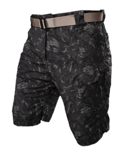 City Tactical Casual Shorts Workwear Plaid Fabric Waterproof