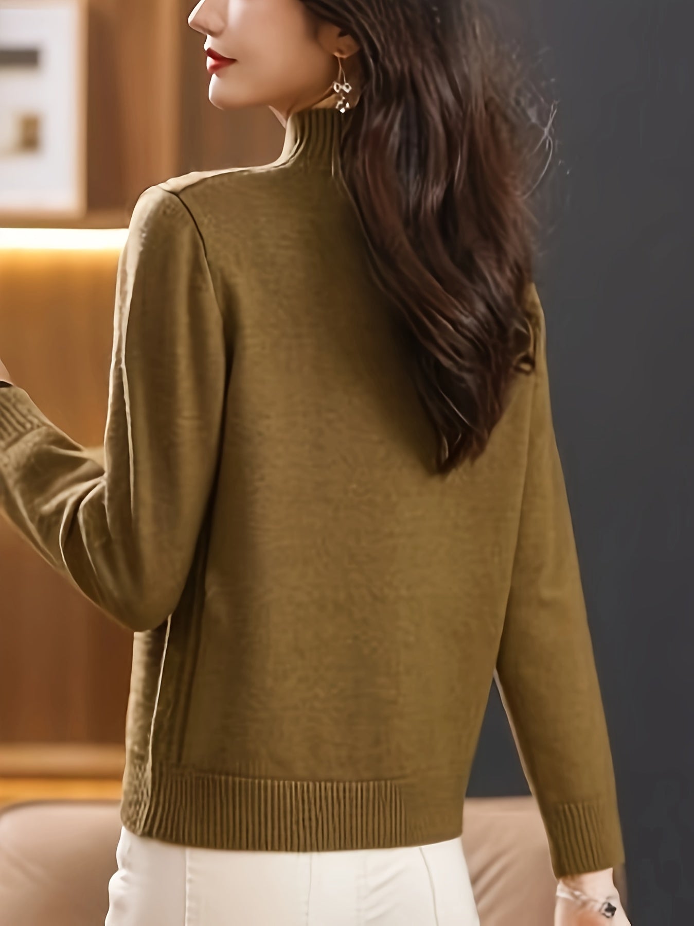 Tessa | Casual Gebreide Trui Met Hoge Nek