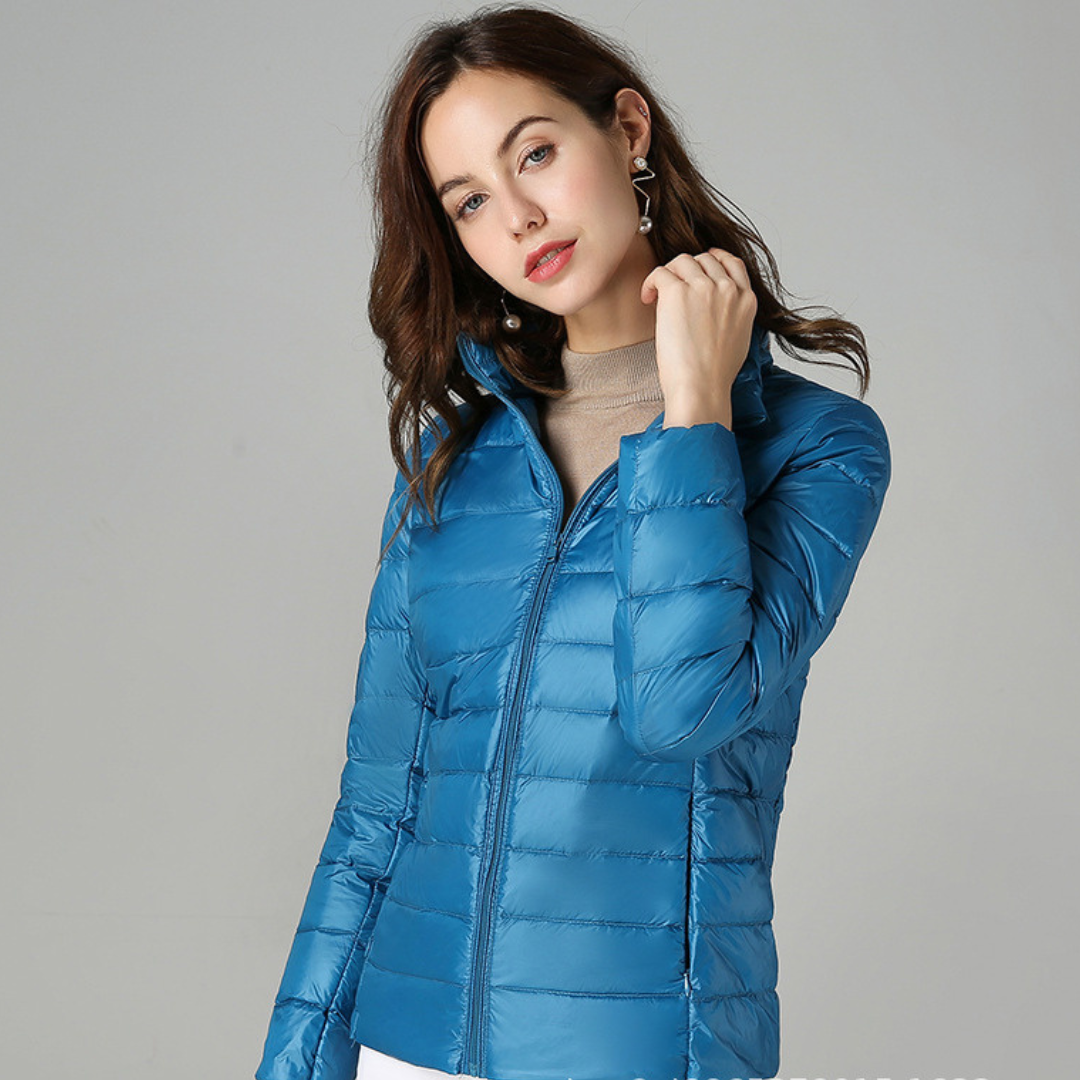Ilse | Ultralichte Winterjas Met Witte Eendendons