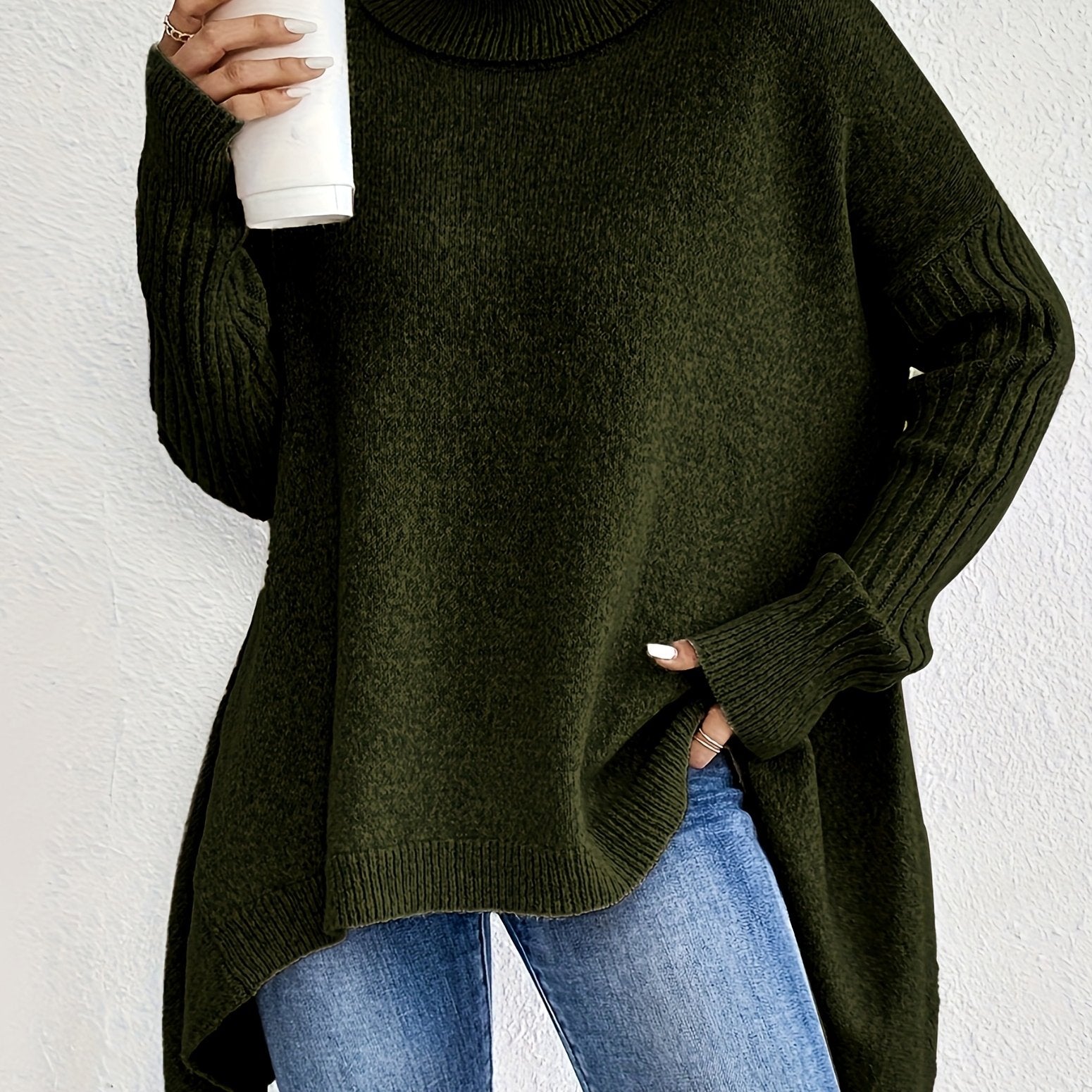 Theresia | Elegante Pullover Met Hoge Kraag