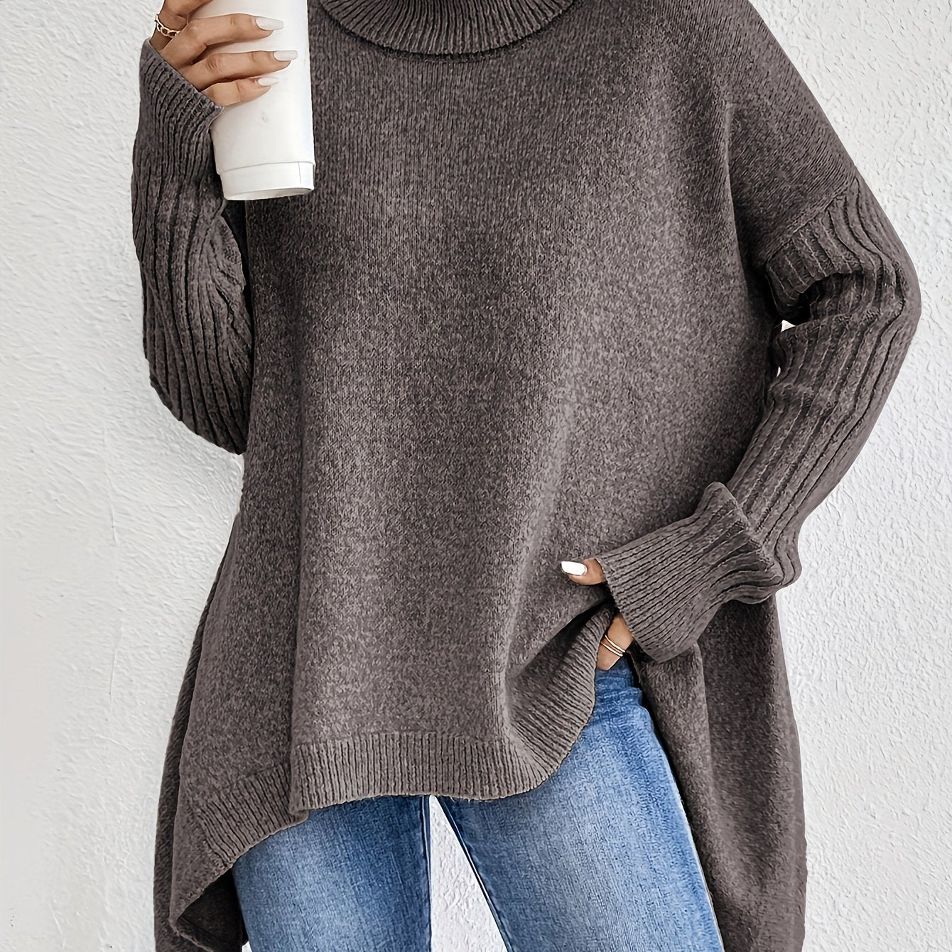 Theresia | Elegante Pullover Met Hoge Kraag