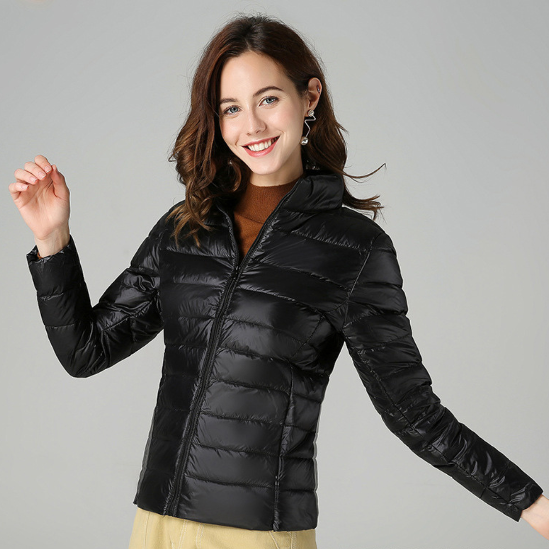 Ilse | Ultralichte Winterjas Met Witte Eendendons