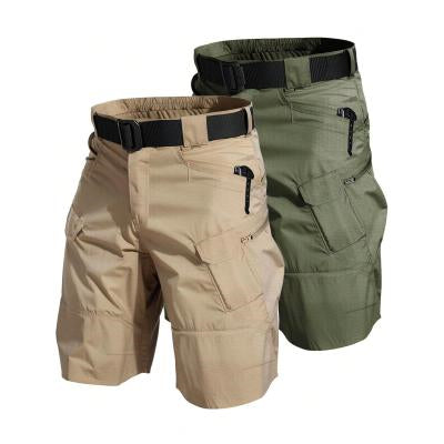City Tactical Casual Shorts Workwear Plaid Fabric Waterproof