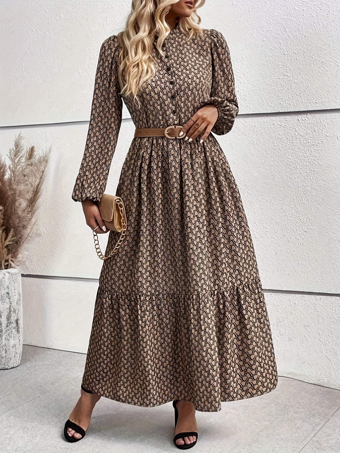 Valentina | Polkadot Jurk Met Mock Hals