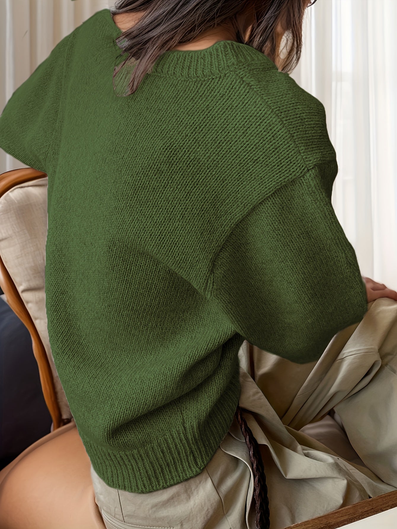 Yvonne | Elegante Trui Met V-Hals