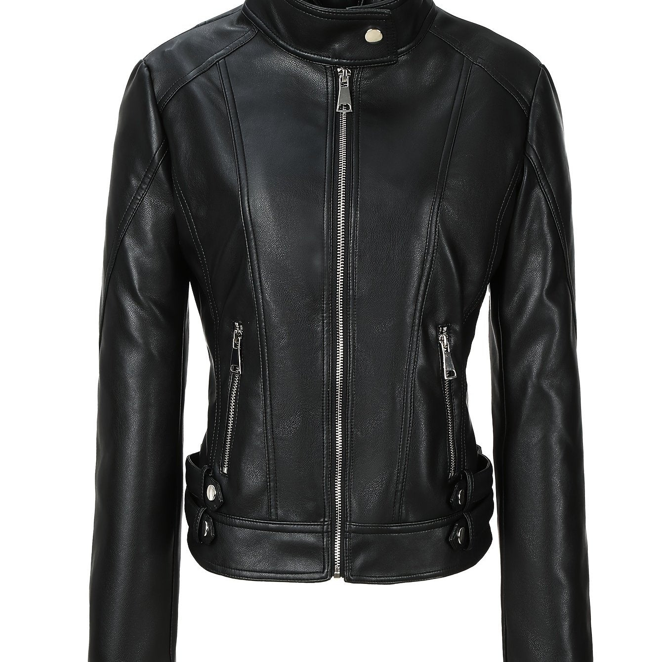 Petra | Slim-Fit Faux Leather Jacket