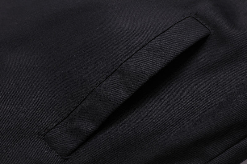 Autumn And Winter New Men's Jacket Hooded Fleece-lined Mid-length Overalls