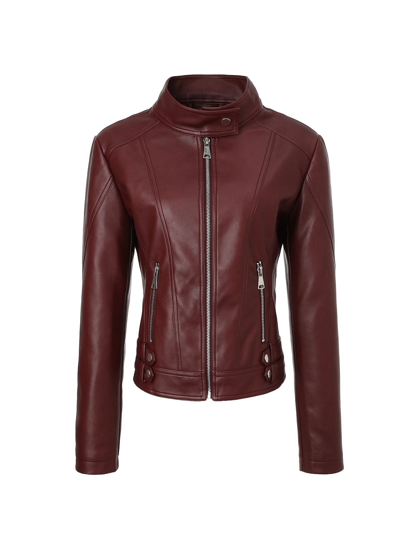Petra | Slim-Fit Faux Leather Jacket