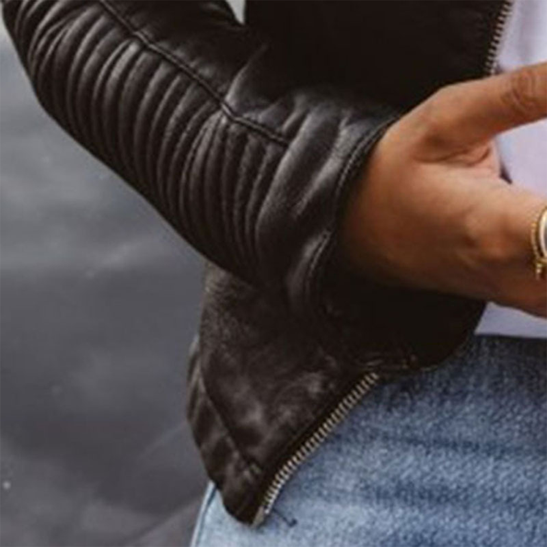 Women's Genuine Leather Jacket – Classic, Stylish & Versatile
