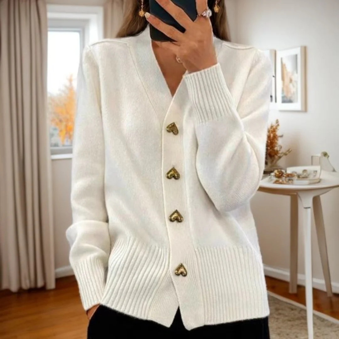 Margot | Cardigan met Hartjesknopen