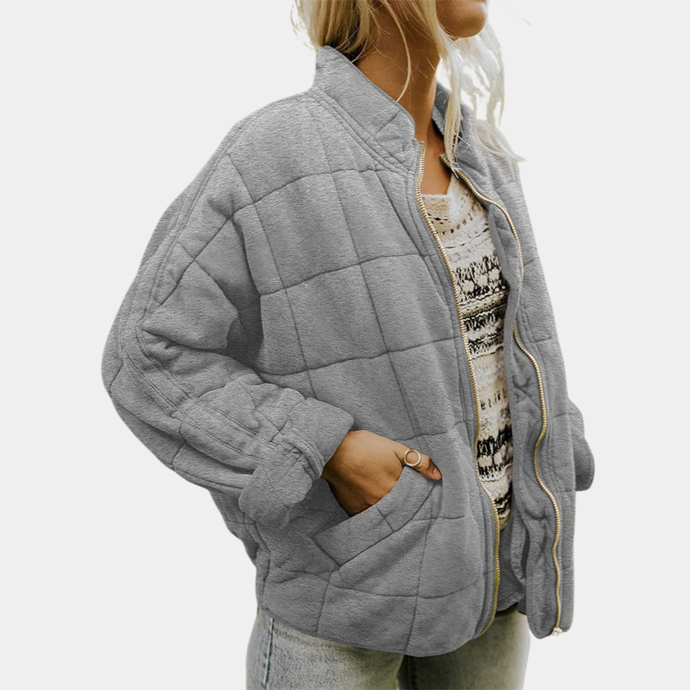 Corina | Stijlvolle Winterjas Met Rits