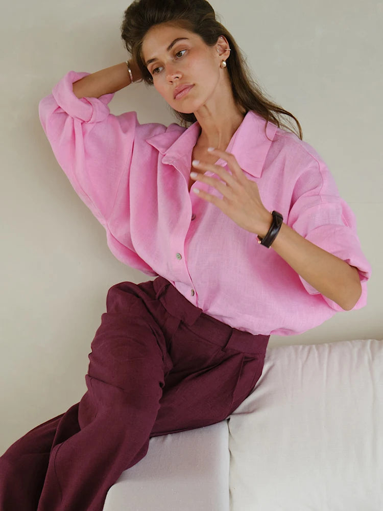 Sofie | Relaxte Linnen Blouse