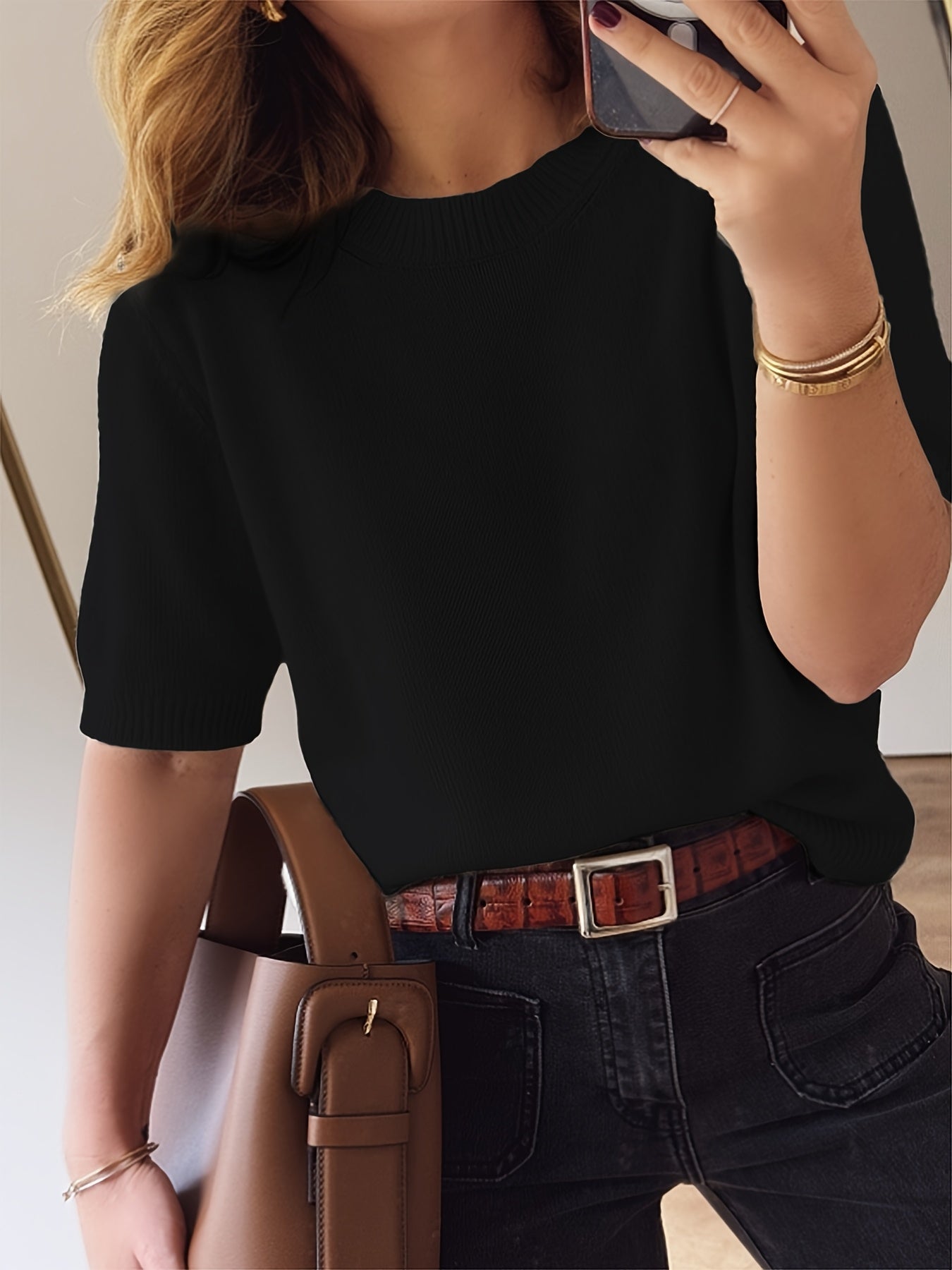 Wilma | Franse Geïnspireerde Korte Mouw Top