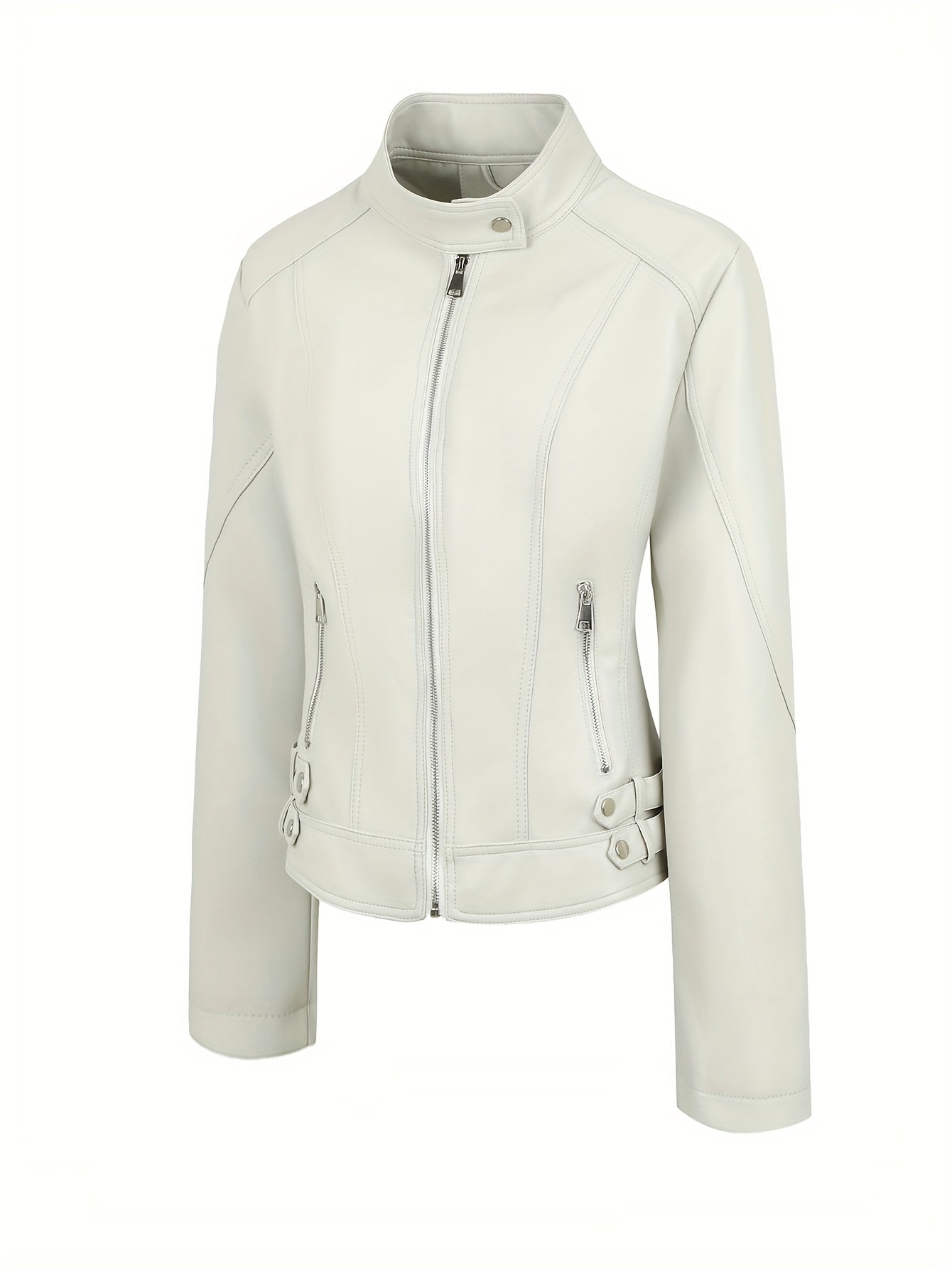 Petra | Slim-Fit Faux Leather Jacket