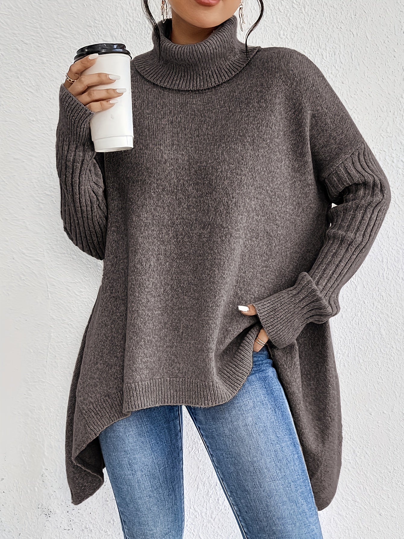 Theresia | Elegante Pullover Met Hoge Kraag