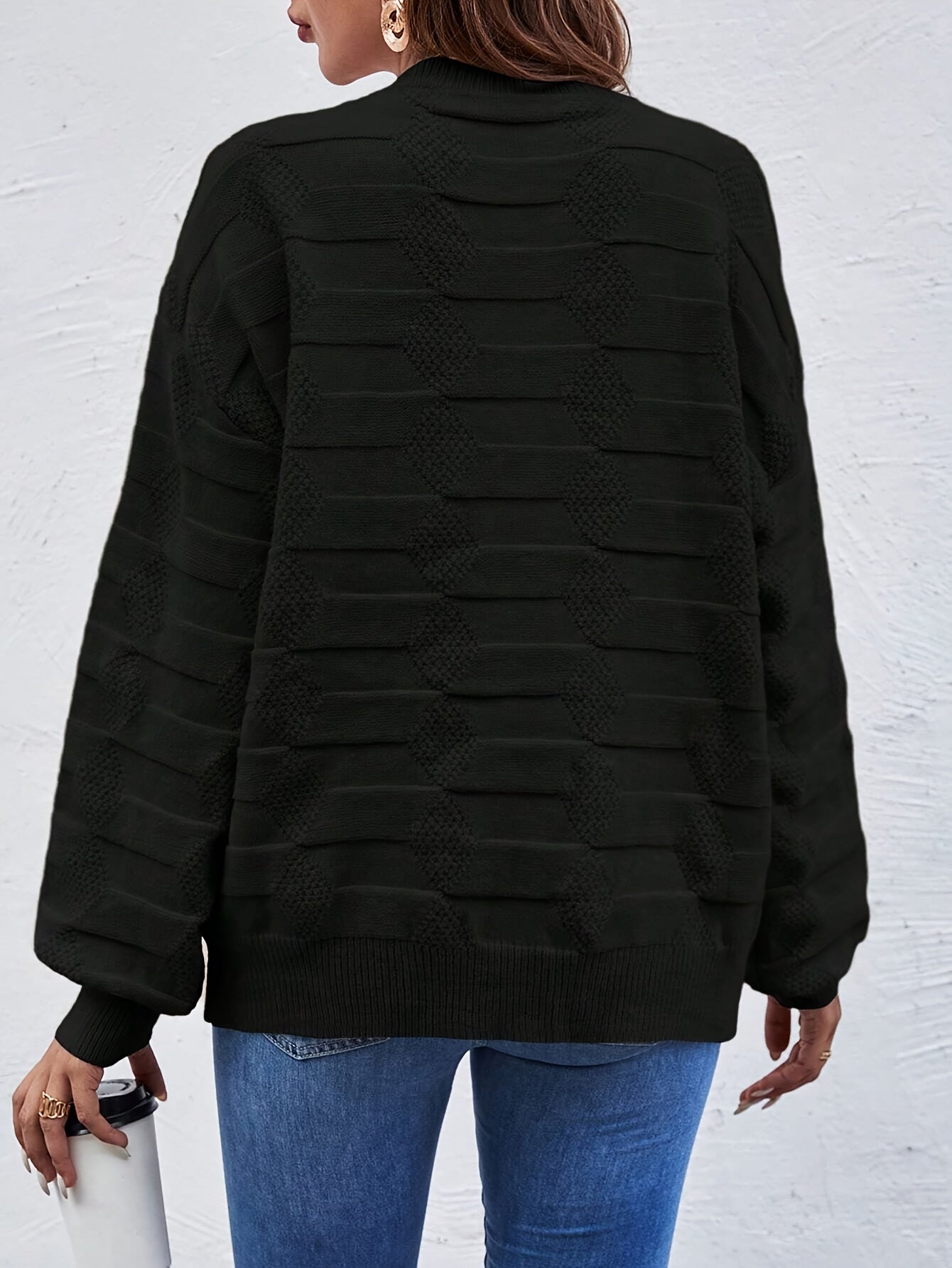 Karin | Casual Gebreide Trui Met Ronde Hals
