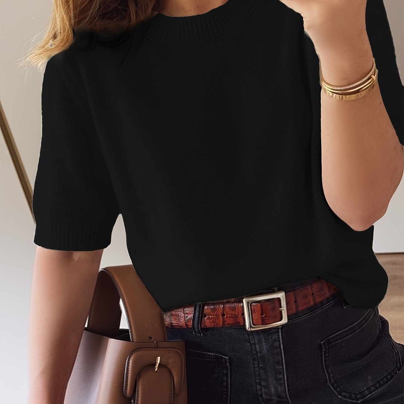 Wilma | Franse Geïnspireerde Korte Mouw Top