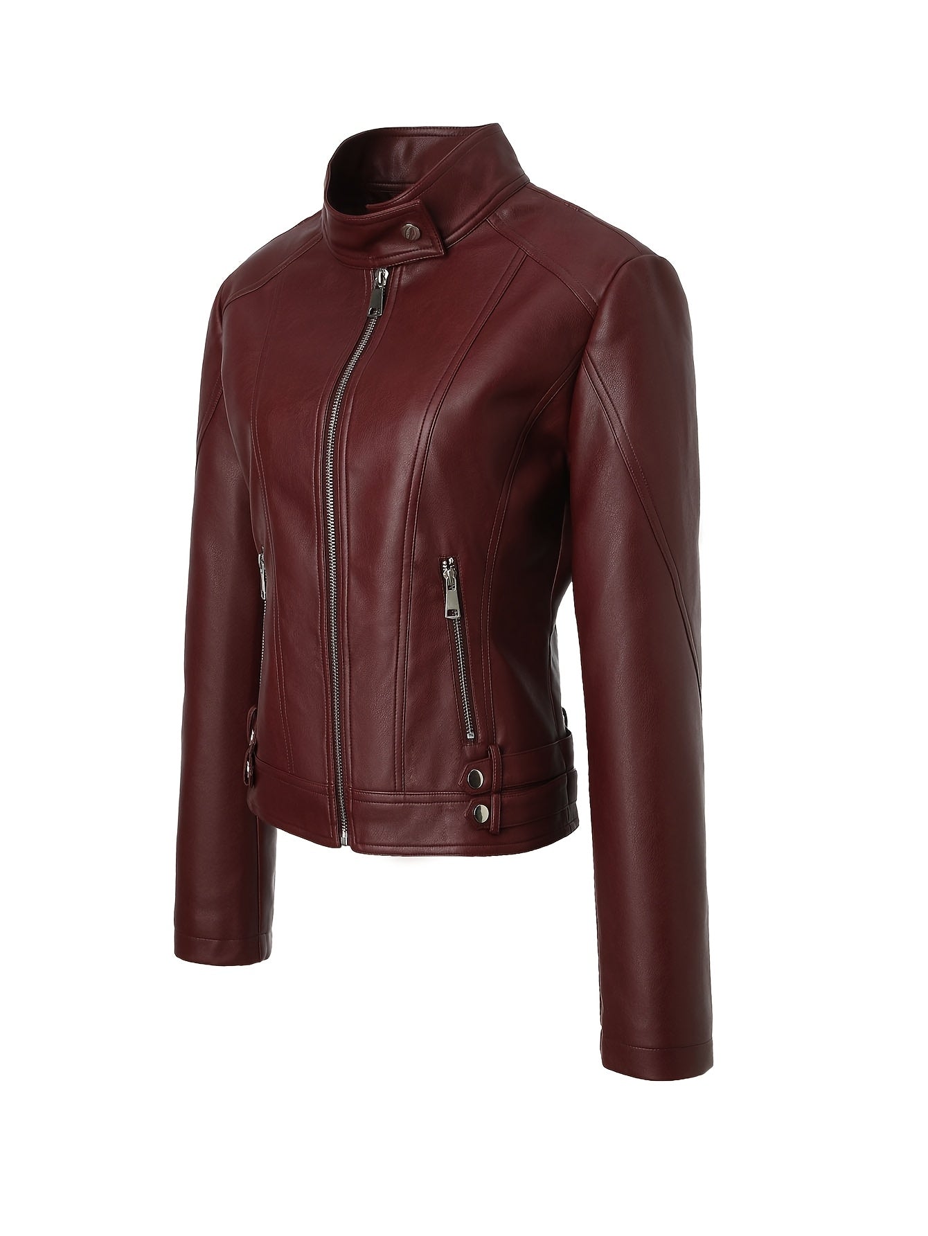 Petra | Slim-Fit Faux Leather Jacket
