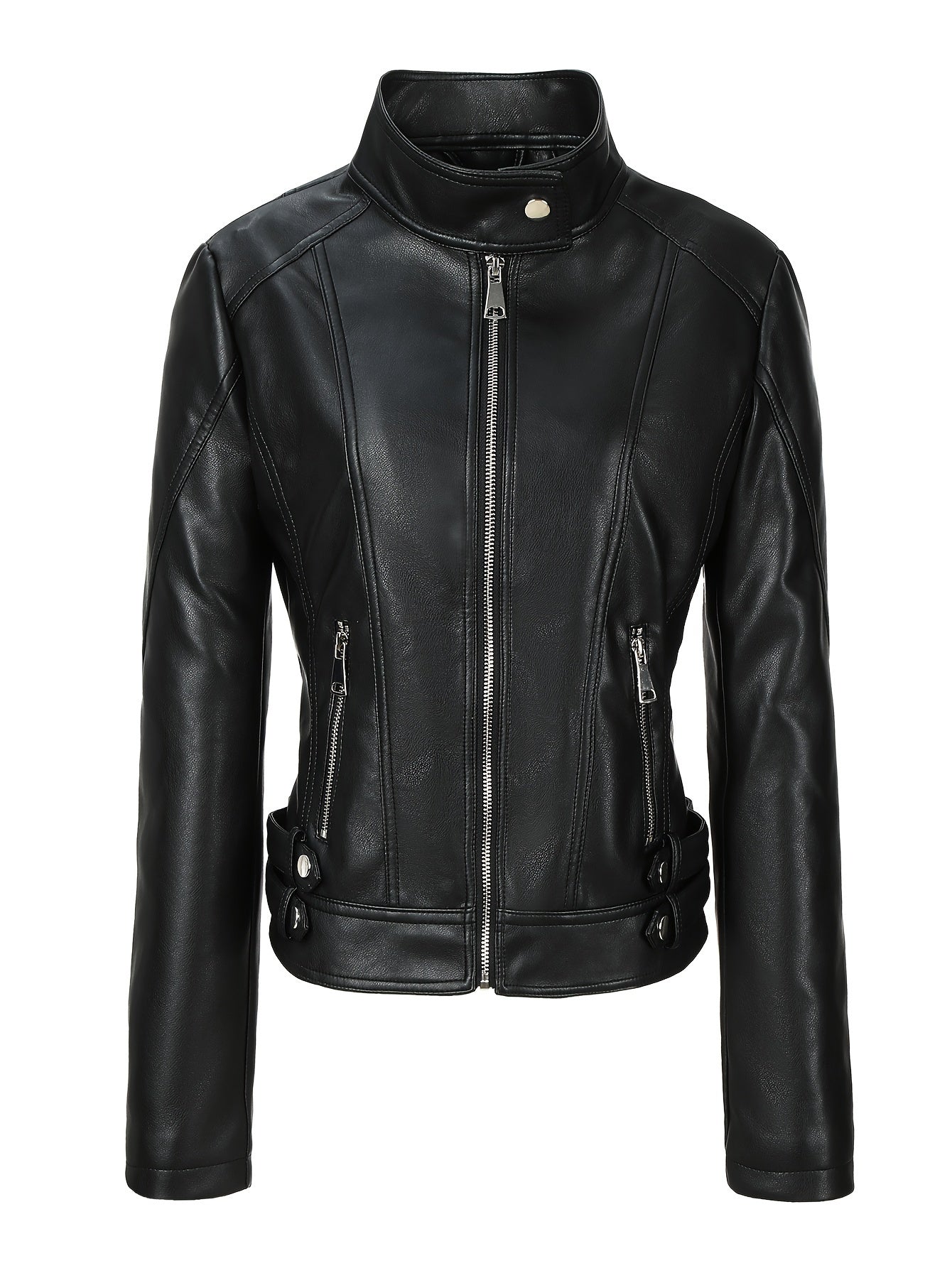 Petra | Slim-Fit Faux Leather Jacket