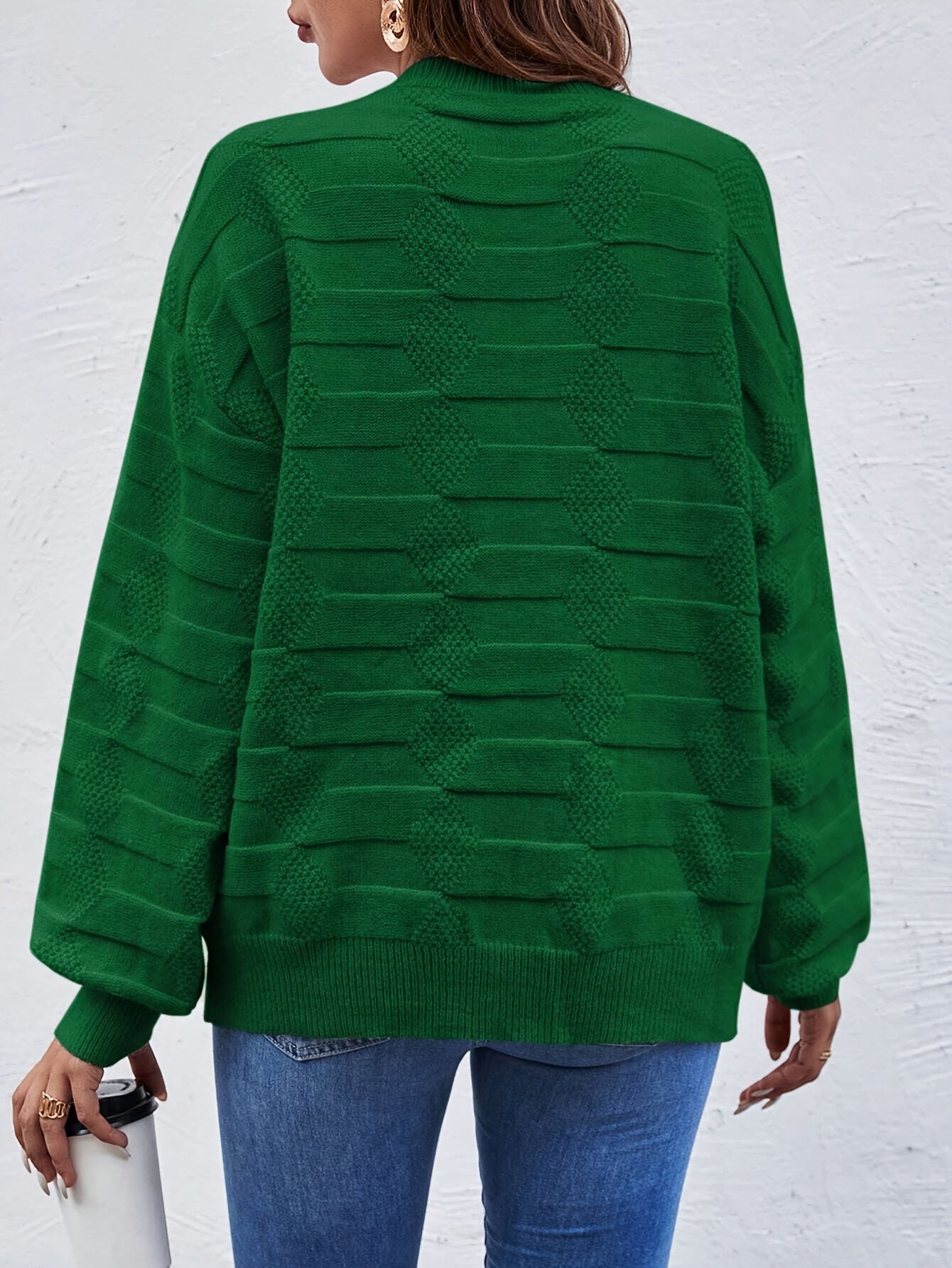 Karin | Casual Gebreide Trui Met Ronde Hals