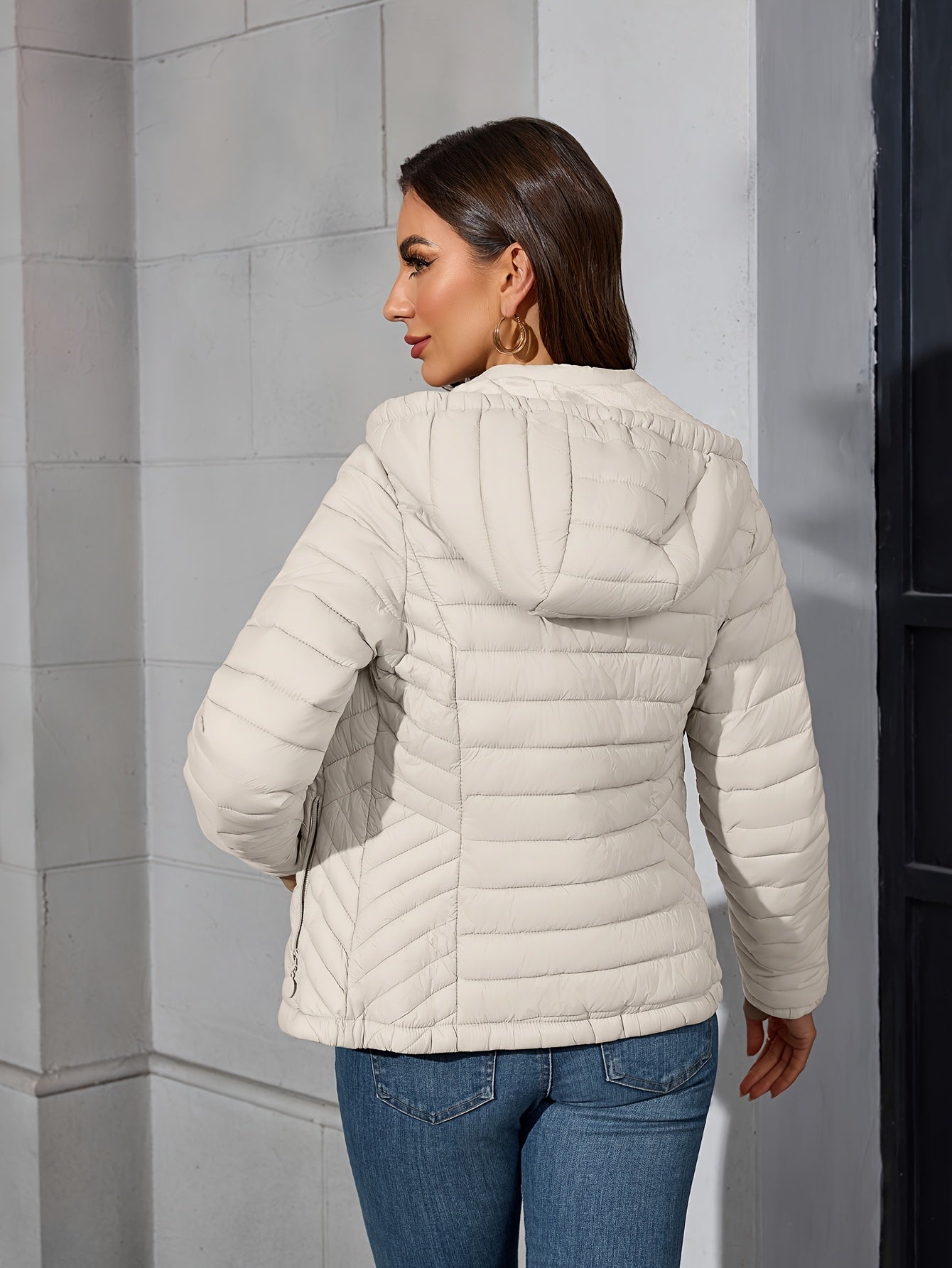 Margaretha | Elegante Lichtgewicht Jas Met Capuchon