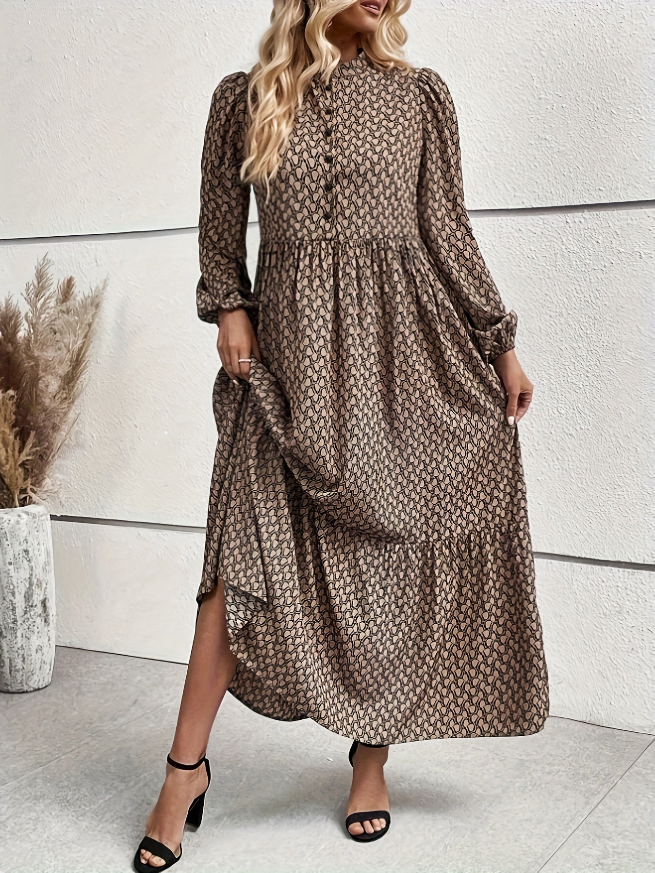 Valentina | Polkadot Jurk Met Mock Hals