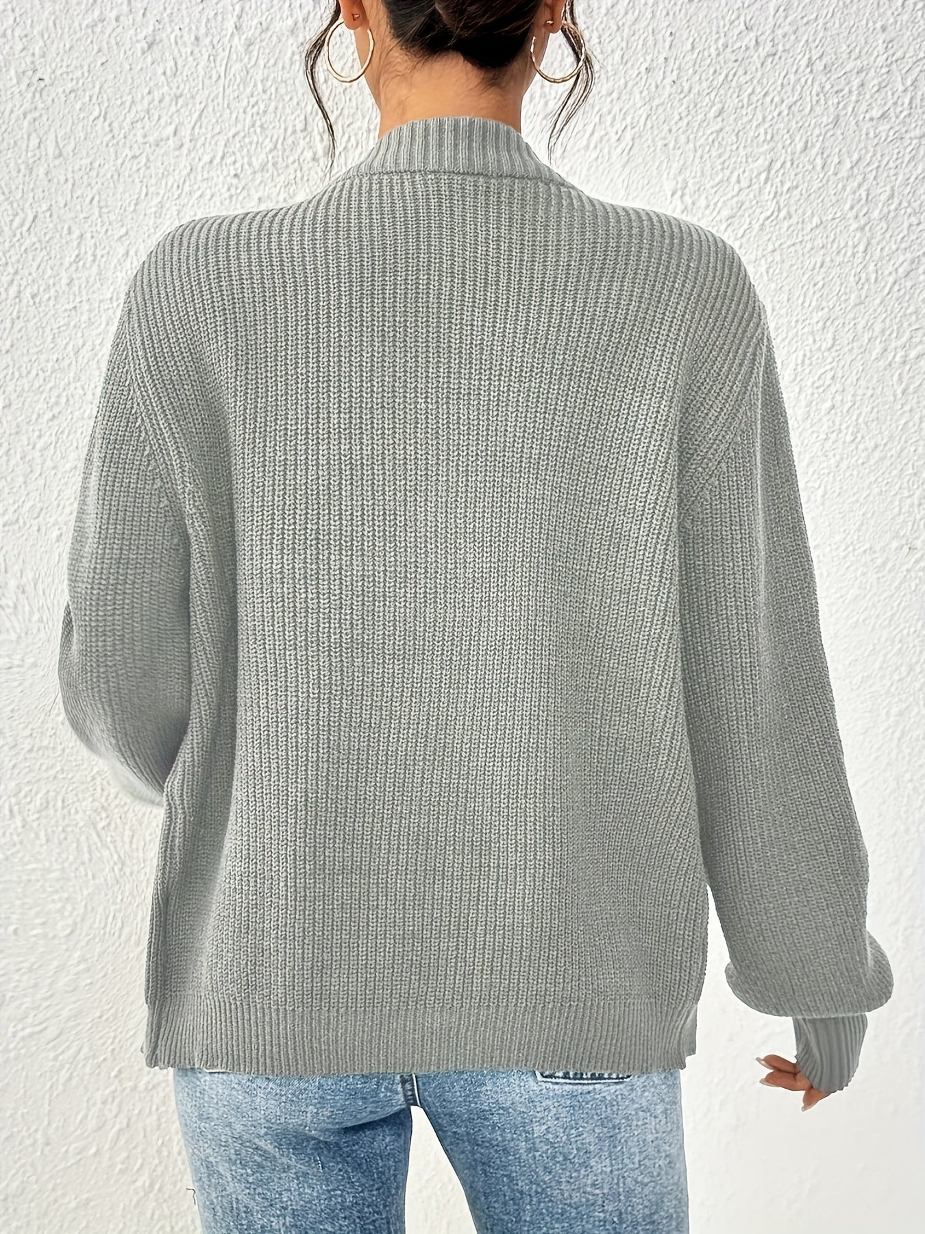 Hanna | Grofgebreid Vest Met Knopen