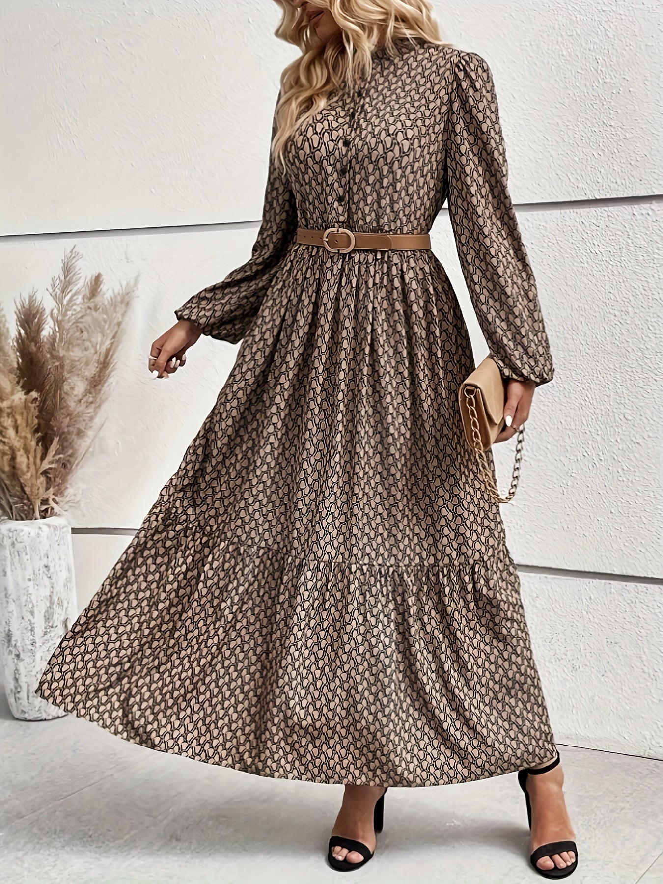 Valentina | Polkadot Jurk Met Mock Hals