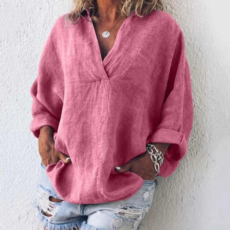 Carole | Zomerse Blouse met Relaxte Pasvorm