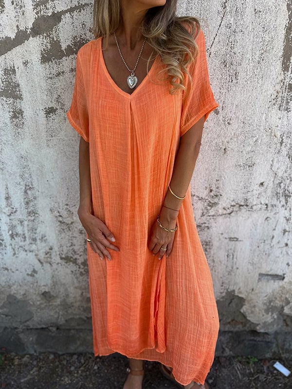 Eline | Casual Zomerjurk met Relaxte Pasvorm