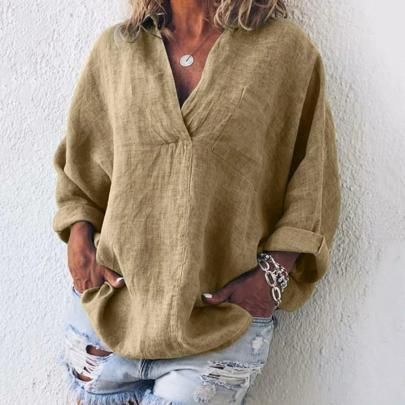 Carole | Zomerse Blouse met Relaxte Pasvorm