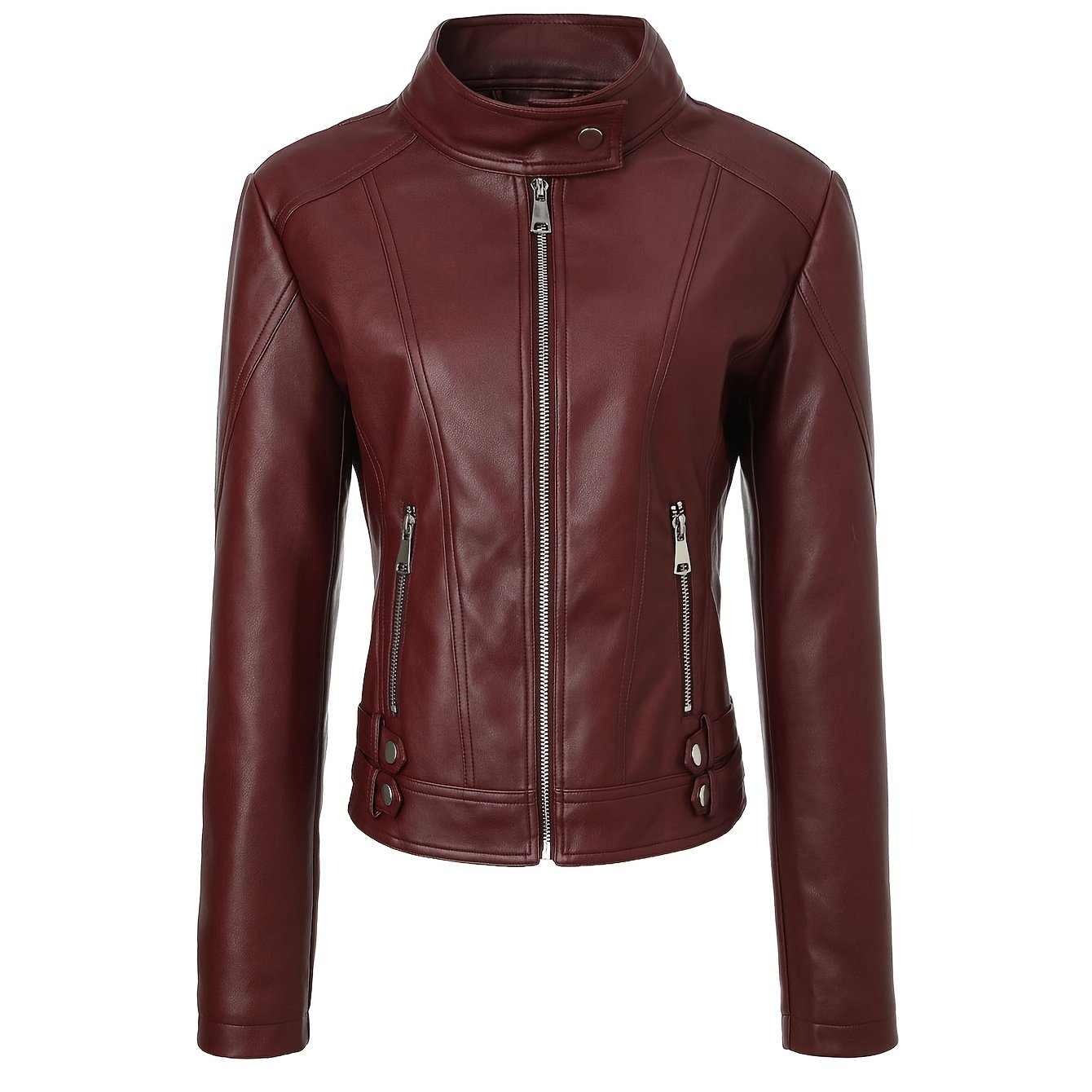 Petra | Slim-Fit Faux Leather Jacket
