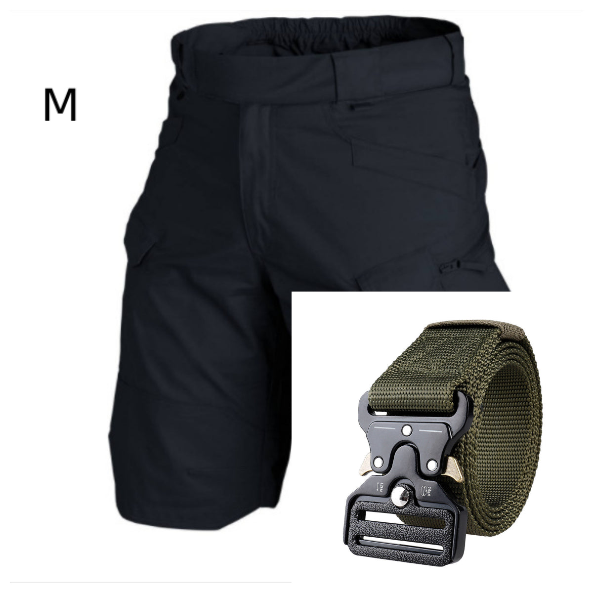 City Tactical Casual Shorts Workwear Plaid Fabric Waterproof
