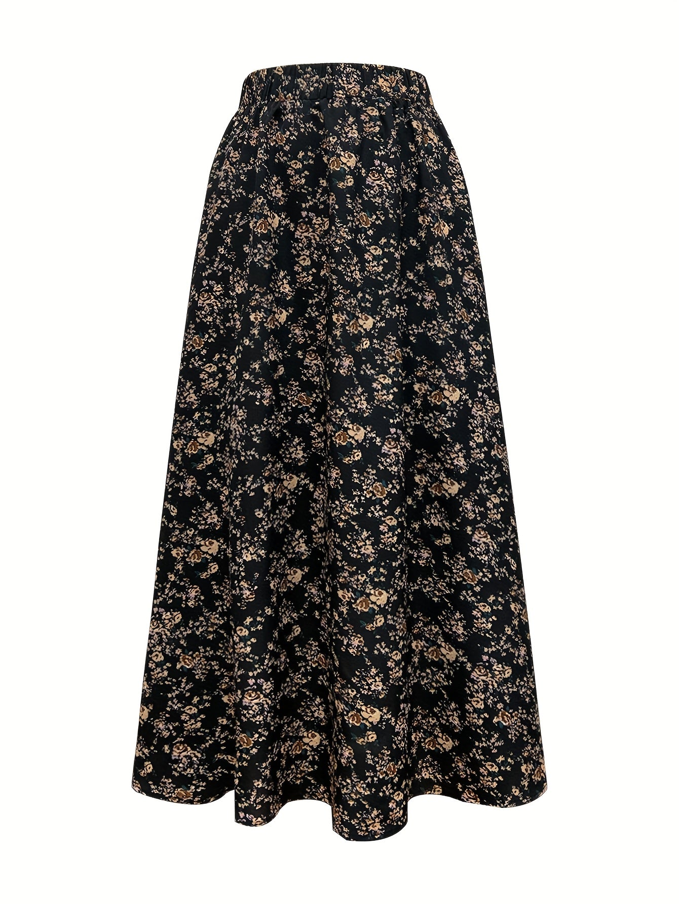 Renate | Elegante Lange Rok Met Bloemenprint