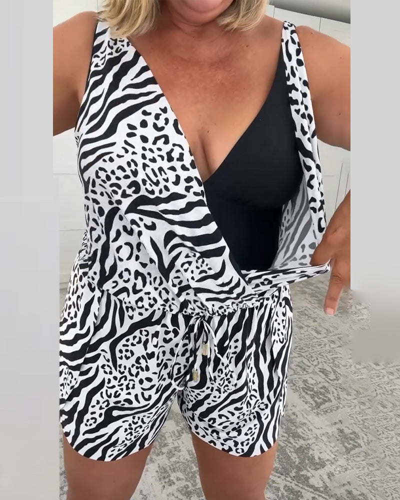 Sanne | Zwemjumpsuit met Zomerprint