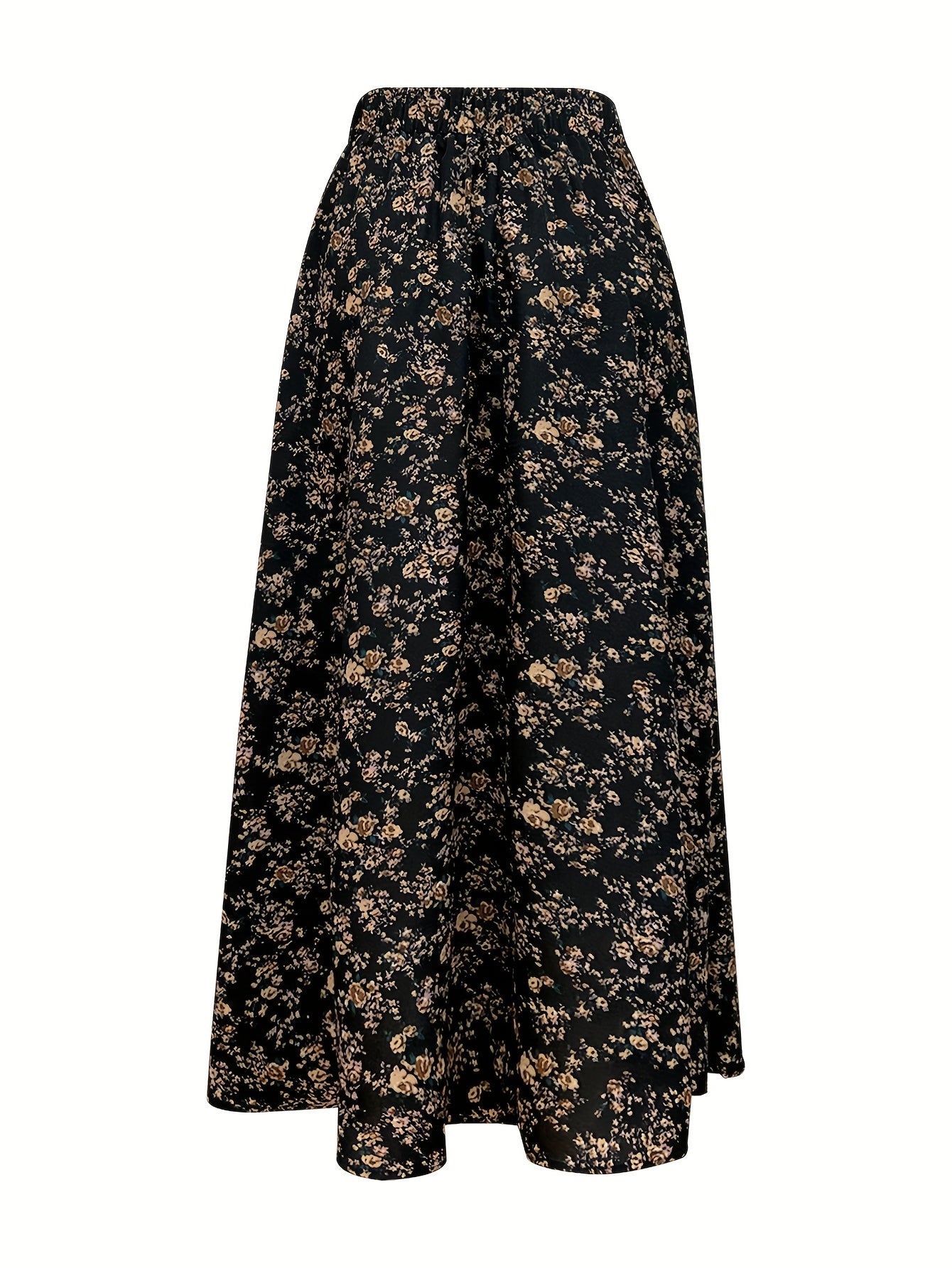 Renate | Elegante Lange Rok Met Bloemenprint